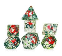 FLASHOWL Dados de setas terribles D20, bosque profundo, cubo peligroso, cubo de terror, Dungeons & Dragons, juego de mesa, dados W20 Mushroom Dice