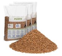 FlashPrix pellet para estufa 15kg x 3 sacos, de madera reciclada y biomasa, para lecho de conejos, gatos y más mascotas