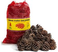 FLASHPRIX Piñas Encendido para Barbacoa, Ecológicas, Secas y Grandes, 32L