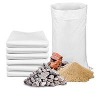 FLASHPRIX x25 Sacos de escombros rafia, Bolsa saco de recogida reforzada y resistente, Más de 25kg, Grande 80x50cm, 25 uds
