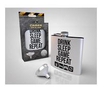 Flask "Drink, Sleep, Game, Repeat" Botella De Agua Botella De Licor 200ml