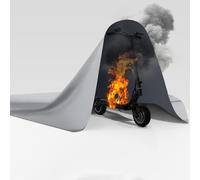 FLASLD Cubierta de batería de litio ignífuga, la forma más rápida y sencilla de aislar y apagar incendios pequeños, manta ignífuga para scooter eléctrico y bicicleta eléctrica (79 x 79 pulgadas, color