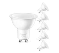Flaspar Bombillas LED GU10, 9W equivalente a bombillas halógenas 80W, luz blanca caliente 3000K, faro led de 800 lúmenes, alto brillo, lámpara de ángulo de haz de 120°, no regulable, 6 piezas