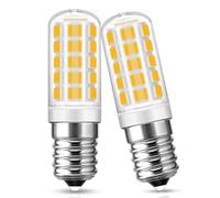 Flaspar E14 LED Bombillas 3W equivalente a 40W, blanco cálido 2700k, 400LM, E14 led bombilla para cabezas, máquinas de coser, vivir, no dimmable, paquete de 2