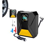 Flastico - Compresor de aire portátil para neumáticos de cuerda, bomba digital | Manómetro eléctrico de 12 V, inflador ligero compacto para coche, bicicleta, motocicleta, bicicleta, camión, ruedas y
