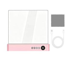 Flat Book Light LED - Rechargeable Dimmable Dorm Table Shelf Nightlight | Book Light for Reading in Bed for Study Office Library College Bedroom Shelf Table Dorm Desk Work