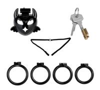 Flat Chastity Cage Strap Jaula Castidad Para Hombre Chastity Cage Male,B+belt