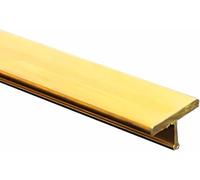 Flat Cinch Seam Threshold Bar Carpet to Wood, T Shaping Brass Transition Strip, Wall/Stairs/Floor Edge Trim Strips(W10xH5mm/0.39"x0.2")