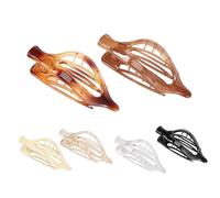Flat Claw Clips - diseño vintage, clip de | retro French Hair Accessory, 6 piezas strong hold claw set, clásico antideslizante grips for thick or thin hair styling and everyday hair