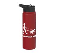 Flat-Coated Retriever Mom Funny Stainless Steel Insulated Water Bottle