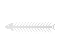 Flat Double Pronged Skewers Stainless Steel | Reusable BBQ Skewers for Meat/Shrimp/Vegetables | Animal Head Design for Easy Flipping, Dishwasher Safe (Fish Bone Type)
