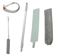 Flat Duster, Retractable Gap Dust Cleaning, Extendable Microfiber Duster with Bendable & Removable Head, For Cleaning Under Appliances, Under Furniture&Appliance Dust (A)