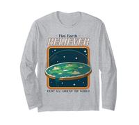Flat Earth Believer (Gráfico) Manga Larga