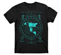 Flat Earth Map t-Shirt, Earth is Flat, Firmament, Lies, New World Order