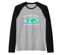 Flat Earth Society - Camiseta con diseño de Globo para Todos los Miembros Camiseta Manga Raglan