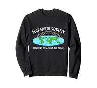 Flat Earth Society - Camiseta con diseño de Globo para Todos los Miembros Sudadera