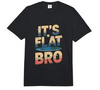 Flat Earth Society Flat Earther - Es Flat Bro Comfort Colors Adult Heavyweight T-Shirt