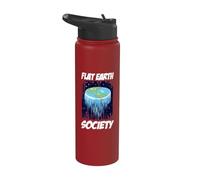 Flat Earth Society Flat Earther Stainless Steel Insulated Water Bottle