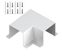 Flat Elbow Line Set Cover, 90 Degree HVAC Pipe Sleeve, Heavy Duty Duct Protector, Split System Heat Pump Shield, Outdoor Garden Pipe Cover