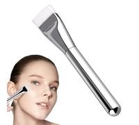 Flat Foundation Brush, Liquid Makeup Concealer Tool, 7 pulgadas Ultra Thin Spatula with Synthetic Bristles, Professional Buffing Brush, Cosmetic Accessory with, Face Cream and Powder Use