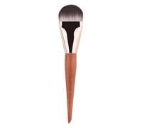 Flat Foundation Brush, Ultra Thin Makeup Applicator, 6.73x1in Versatile Soft Bristles, Cream Blending Kit, Handle Portable Wooden Handle, Cosmetics Application for Women, Girls