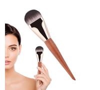 Flat Foundation Brush, Ultra Thin Makeup Brush, Soft Bristles Included, 6.73x1.42 Inches Wooden Handle Spreader, Powder Buffing Applicator for Cream, Concealer, Blending Buff