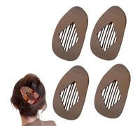 Flat Hair Clips for Women, Curved Design Duckbill Hair Clips for Lying, Driving - Matte Strong Hold Hair Claw Clips for Thin Thick Hair, Hair Accessories for Women and Girls (coffee)