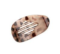 Flat Hair Clips for Women, Curved Design Duckbill Hair Clips for Lying, Driving - Matte Strong Hold Hair Claw Clips for Thin Thick Hair, Hair Accessories for Women and Girls (White leopard print)