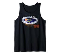 Flat le Earth with Ice Wall Real le Eyes Realize Real Mentiras Camiseta sin Mangas