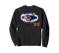 Flat le Earth with Ice Wall Real le Eyes Realize Real Mentiras Sudadera