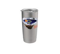 Flat le Earth with Ice Wall Real le Eyes Realize Real Mentiras Vaso térmico de acero inoxidable de doble pared