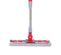 Flat Mops - 14.96-Inches Rotating Flat Head Mop, Telescopic Handle Quick Cleaning Scrubber with 7 Pads for Commercial Home Daily Maintenance Kitchen Apartment Tile Large Open Areas
