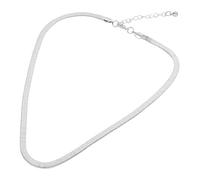 Flat Snake Trendy Necklaces for Women Clavicle Decorative Unique Necklace Thick Herringbone Jewelry Creative Neck Chain Golden Alloys (Zinc