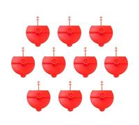 Flat Spray Nozzle Set 10 Pcs | 1.9in X 1.5in | Reusable Fan Nozzle For Polyurethane, Expanding, Sealant | Professional Caulk Spray Adapter