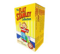 英文原版 The Flat Stanley Collection 纸片人斯坦利12册盒装收藏版 Jeff Brown 插图小说故事书 奇幻冒险章节书