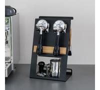 FLATE® Soporte Barista: Estación para accesorios Barista con portafiltros (negro)