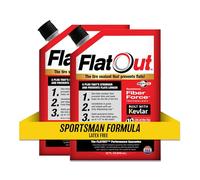 FlatOut Sellador de neumáticos Todoterreno, fórmula Sportsman, Evita neumáticos pinchados, Fija un neumático pinchado, Sella Fugas, Contiene Kevlar, Bolsa de 32 onzas, Paquete de 2