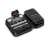 Flatsons KMF-1 - Pedal de guitarra multiefectos, procesador de efectos de guitarra eléctrica de 18 amperios/cabina con 77 efectos, 42 ritmos de tambor, entrada auxiliar, pedal de distorsión de