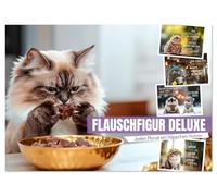 FLAUSCHFIGUR DELUXE Jeden Monat ein Häppchen Humor (Wandkalender 2026 DIN A4 quer), CALVENDO Monatskalender: Die Diät beginnt immer morgen