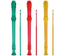 Flauta 8 Agujeros ABS Clarinete Estilo Alemán Flauta Treble Flauta Llave C con Tabla de Dedos Instrucciones Transparente Paquete de 3, Instrumentos Musicales