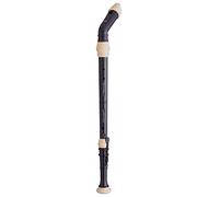 Flauta baja en Fa Aulos Symphony 521 digitación barroca marrón oscuro, completa con bolsa, cuerda de transporte, lata de grasa y tabla de digitación