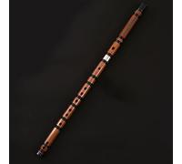 Flauta Bambú Flauta Flauta Transversal Cobre Enchufe Único Dos Secciones Flauta De Bambú Amargo Desmontable Instrumentos Para Tocar(F Key)