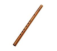 Flauta Bambú Flauta tradicional de bambú de 6 agujeros para principiantes color madera original