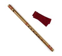 Flauta bambú para principiantes Flauta 7/8 Hon Calidad Instrumento De Viento De Madera De Bambú Hecho A Mano(8 Hong Red)