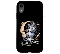 Flauta Cat Moon Dreams Flautista Flautista Gatito Flautista Carcasa para iPhone XR