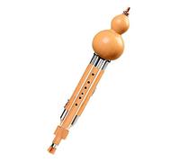 Flauta china bambú Hulusi principiante adulto doble tono instrumentos musicales tradicionales C Key/B Flat Hulusi con estuche profesional(Bb Tone)