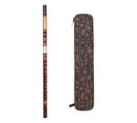 Flauta China D Tono para Principiantes, Estudiantes, Bambú | Sonido Brillante, Fácil de Tocar, Ayuda al Oído Musical y Motricidad, Color Marrón