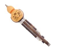 Flauta china de bambú Hulusi principiante adulto doble tono instrumentos musicales tradicionales C Key/B Flat Hulusi con estuche profesional(C Key)