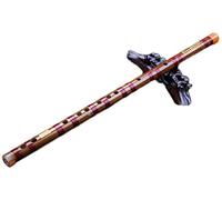 Flauta China Flauta de bambú Instrumento musical Profesional Bambú Bambú Refinado Flauta de alta gama Principiantes Introducción a la antigua flauta E Nivel de rendimiento (Size : F Tone)