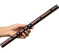Flauta China Flauta retro caoba de caoba de gama alta madera sólido piccolo niños adulto principiantes estilo antiguo pequeño instrumentos musicales sin agujeros de membrana (Size : D Tone)